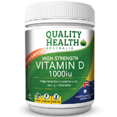 Quality Health High Strength Vitamin D 1000iu 250 Tablets